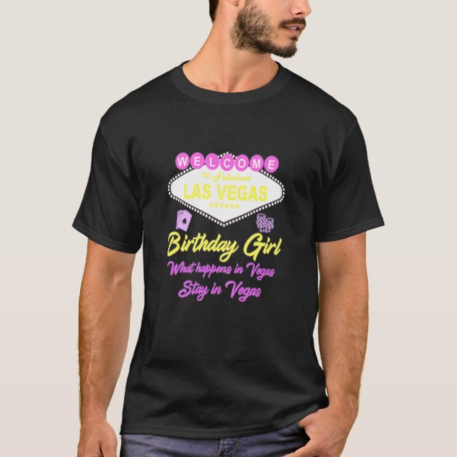 Womens Las Vegas Birthday Girl Squad Goals Matchin T-Shirt (Vorderseite)