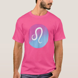 Womens Leo Lion Zodiac Juli August Birthday Back T T-Shirt