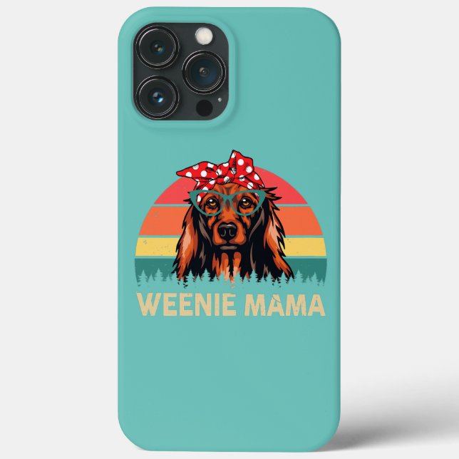 Womens Long Hairs Dackel Würstchen Mama Weiner Case-Mate iPhone Hülle (Rückseite)
