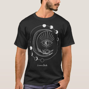Womens Lunar Babe Esoteric Astrologie Moon Phase A T-Shirt