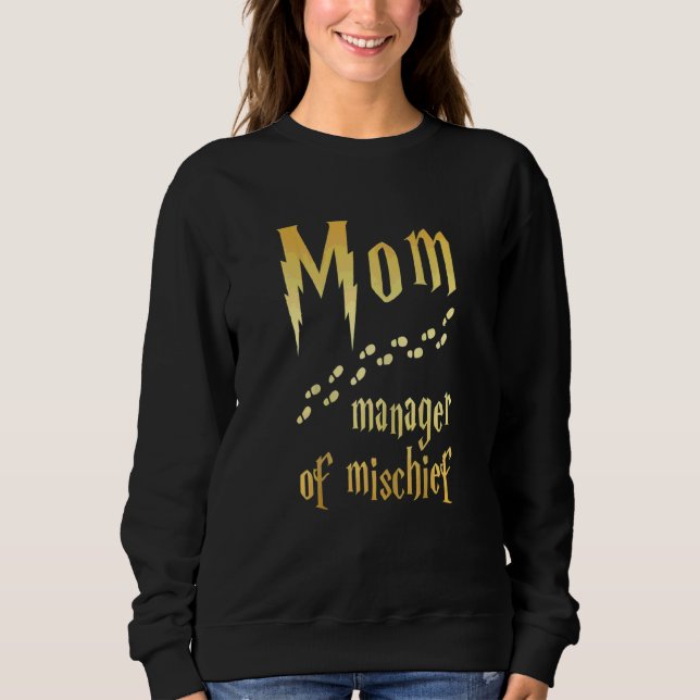 Womens Magical Mama Manager von Mischief Sweatshirt (Vorderseite)