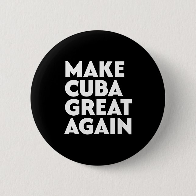 Women's make cuban great again  button (Vorderseite)