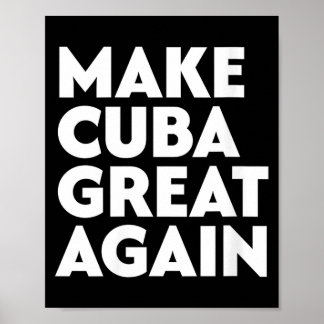 Women's make cuban great again  poster