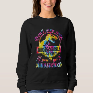 Womens Mamasaurus Rex Dinosaurs Gigisaurus Family Sweatshirt