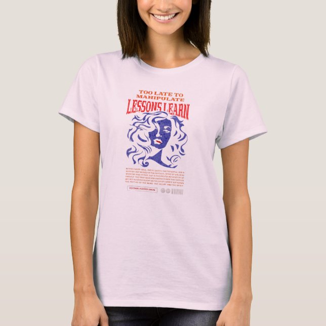 WOMEN'S MANIPULATE LESSONS LEARN T SHIRT  (Vorderseite)