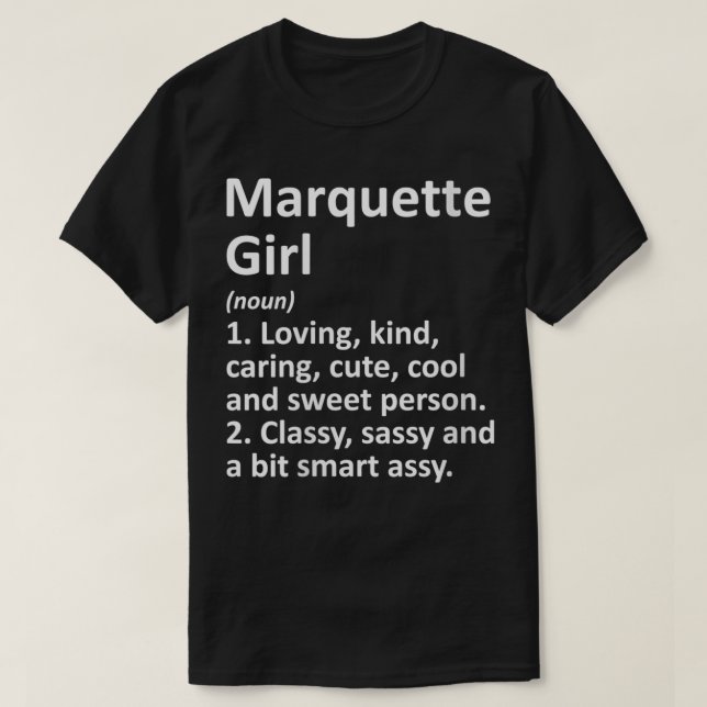 Womens MARQUETTE L MI MICHIGAN Funny City Zuhause  T-Shirt (Design vorne)
