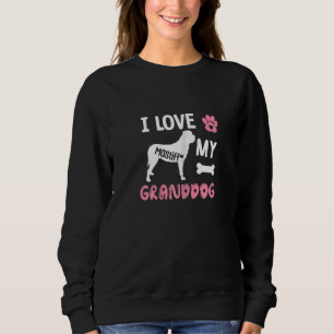 Womens Mastiff Dog Oma I Liebe Mein Großhund Hund Sweatshirt