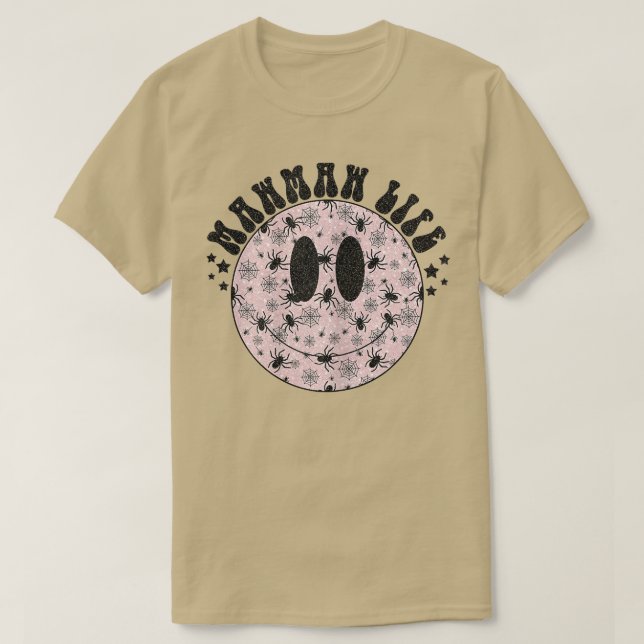 Womens Mawmaw Life Ghost Spooky Gesicht, Halloween T-Shirt (Design vorne)