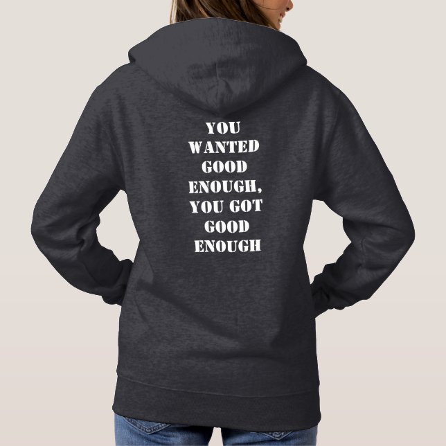Women's Mediocre! pullover hoodie with intro (Rückseite)