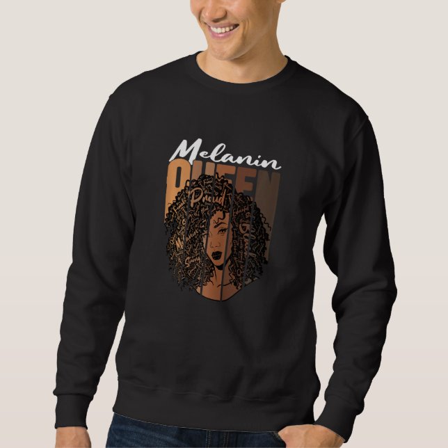 Womens Melanin Queen Tee African American Strong B (Vorderseite)
