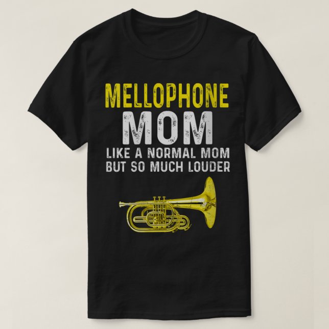 Womens Mellophone Mama Marching Band T-Shirt (Design vorne)