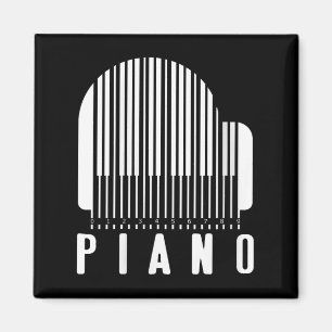 Womens Minimalistisch Ano Barcode Style Music Love Magnet