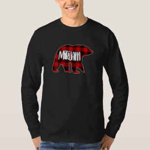 Womens Mirijam Bear Custom Red Buffalo Kariert Chr T-Shirt