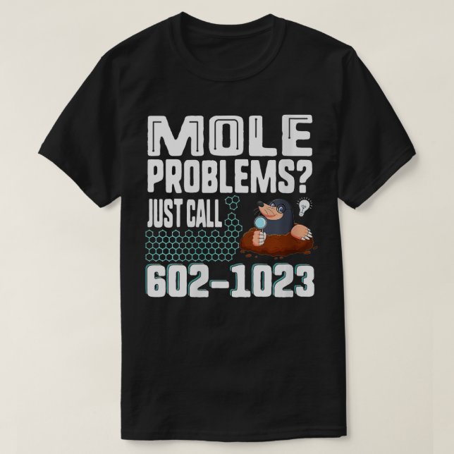 Womens Mole Day Mole Problems Just Call Avogadros  T-Shirt (Design vorne)