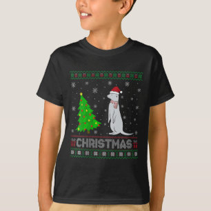 Womens mongoose Xmas Tree Lighting Ugly Weihnachte T-Shirt
