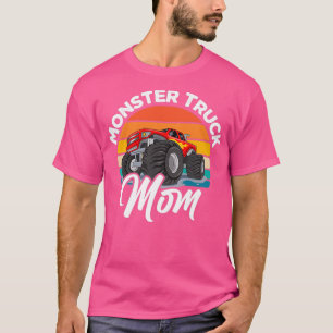 Womens Monster Truck Mama Retro Vintag Monster Tru T-Shirt