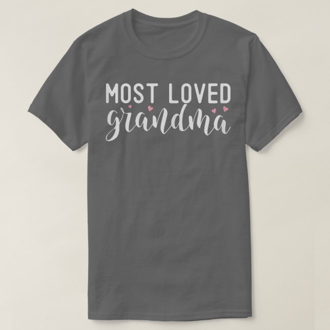 Womens Most Loved Heart Grandma Funny Gifts World' T-Shirt (Design vorne)