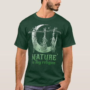 Womens Nature ist meine Religion Witchcraft Dark F T-Shirt