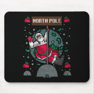 Womens Naughty Ugly Christmas Sweater Mousepad