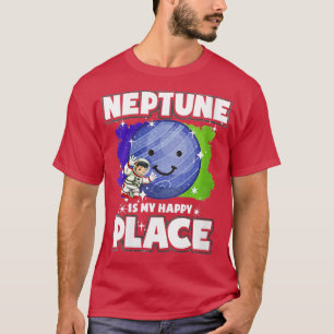 Womens Neptune ist mein glücklicher Ort VNeck T-Shirt