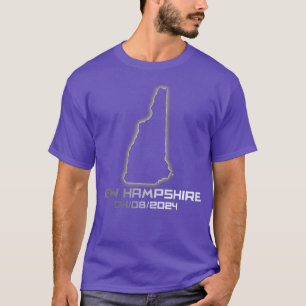 Womens New Hampshire America Astronomy Total Solar T-Shirt