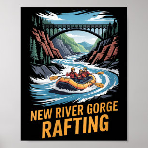 Womens New River Gorge Rafting Whitewater Kayak Ou Poster