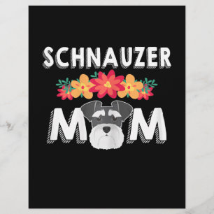 Womens Niedlich Schnauzer Mama Wer Liebe Schnauzer Briefbogen