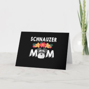 Womens Niedlich Schnauzer Mama Wer Liebe Schnauzer Dankeskarte