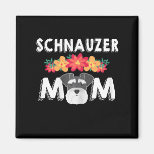 Womens Niedlich Schnauzer Mama Wer Liebe Schnauzer Magnet