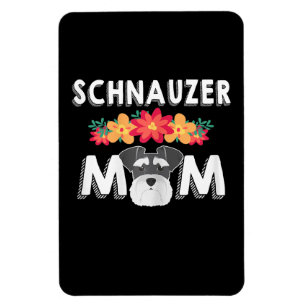 Womens Niedlich Schnauzer Mama Wer Liebe Schnauzer Magnet