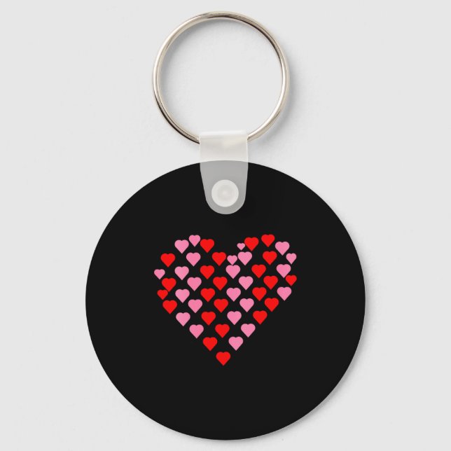 Women's Nk And Red Hearts Lovers Funny Valentine’s Schlüsselanhänger (Vorderseite)