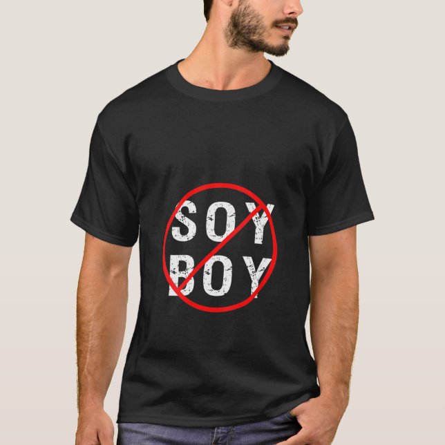 Womens No Soy Boy Keto Carnivore Anti Vegan T-Shirt (Vorderseite)