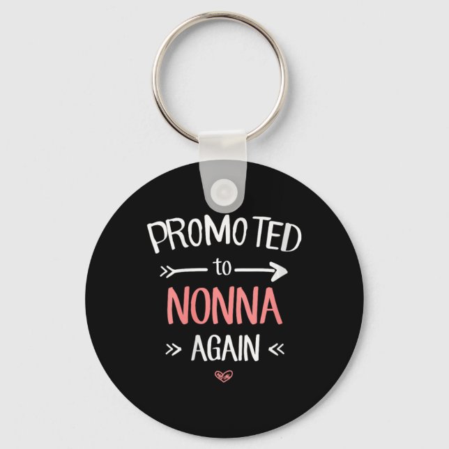 Womens Nonna New Promoted To Nonna Again V-neck  Schlüsselanhänger (Vorderseite)