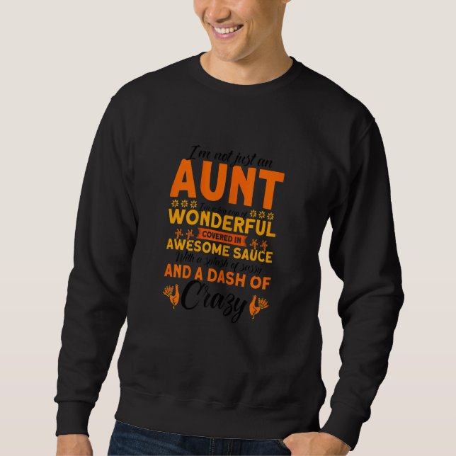 Womens Not Just An Aunt Big Cup Of Wonderful Thank Sweatshirt (Vorderseite)