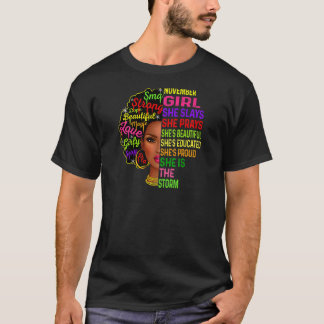 Womens November Girl She Slays & Prays Birthday Gi T-Shirt
