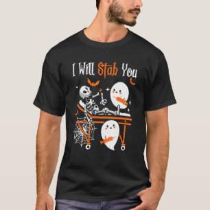 Womens Nurse Ghost I wird euch Halloween Costu sto T-Shirt