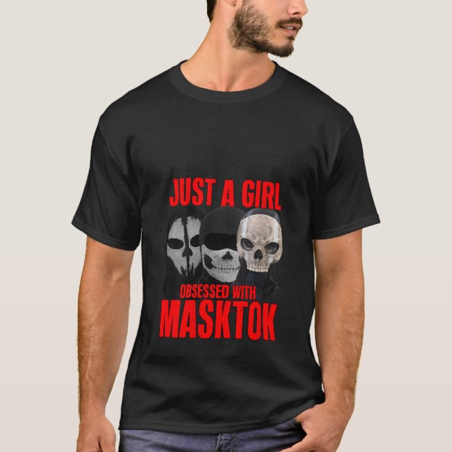 Womens Obsessed with masktok booktok reading books T-Shirt (Vorderseite)