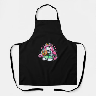 Womens Oktoberfest Einhorn mit Pretzel Tank Top Schürze