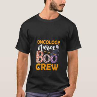 Womens Onkology Nurse Boo Crew Spooky Boo Ghost Ha T-Shirt