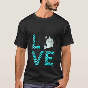 Womens Orca Narwhal Liebe Ocean Fish Mammal Whale T-Shirt