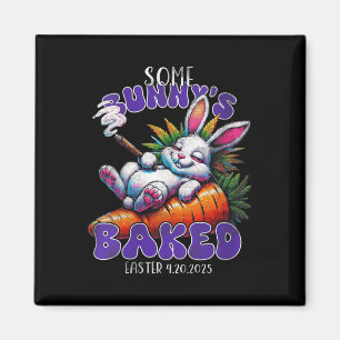 Womens Ostersonne Witziger Rauchen Rabbit 4_20 Magnet