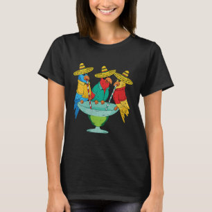 Womens Parrot Cinco De Mayo Funny Drinking Tequila T-Shirt