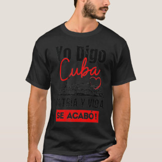 Womens Patria y Vida Cuba VNeck T-Shirt