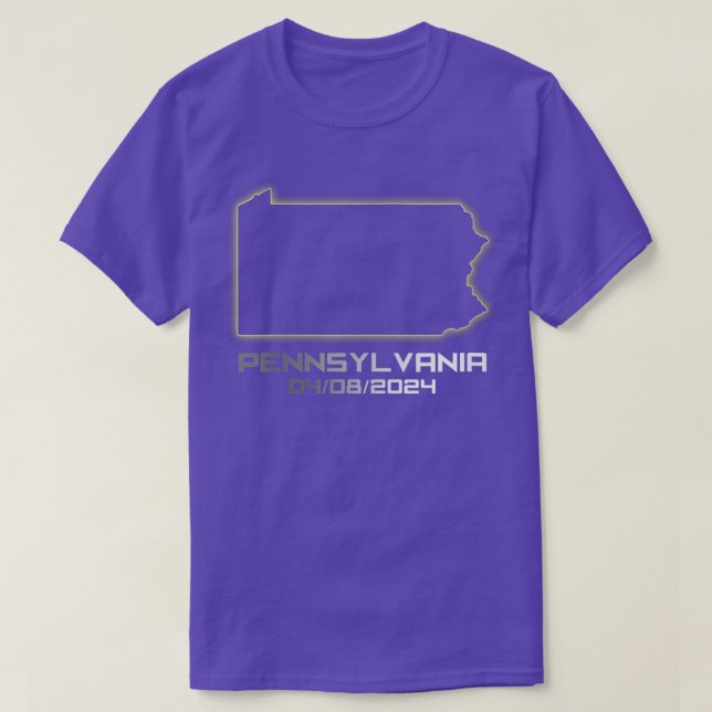 Womens Pennsylvania America Astronomy Total Solar  T-Shirt (Design vorne)