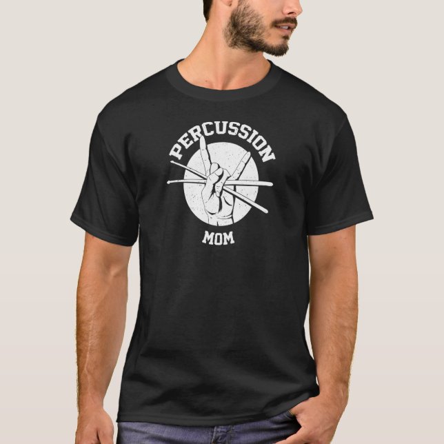 Womens Percussion Instrument Drum Music Drummer Mu T-Shirt (Vorderseite)