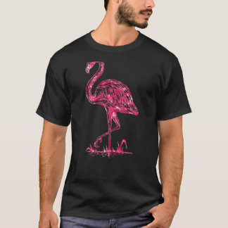 Womens Pink Flamingo Baby Flamingo Party Flamingo T-Shirt