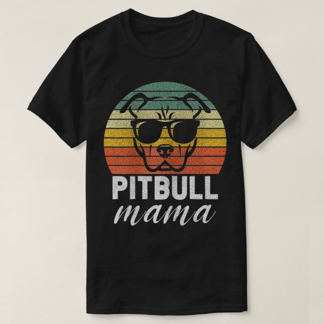 Womens Pitbull Mama Liebe Pitties Pitbull Cool T-Shirt (Design vorne)