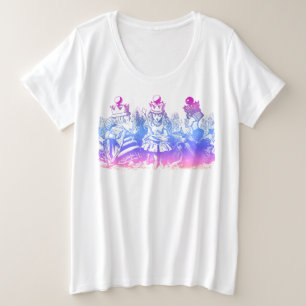 Women's Plus Alice im Wunderland Drei Königinnen  Große Größe T-Shirt