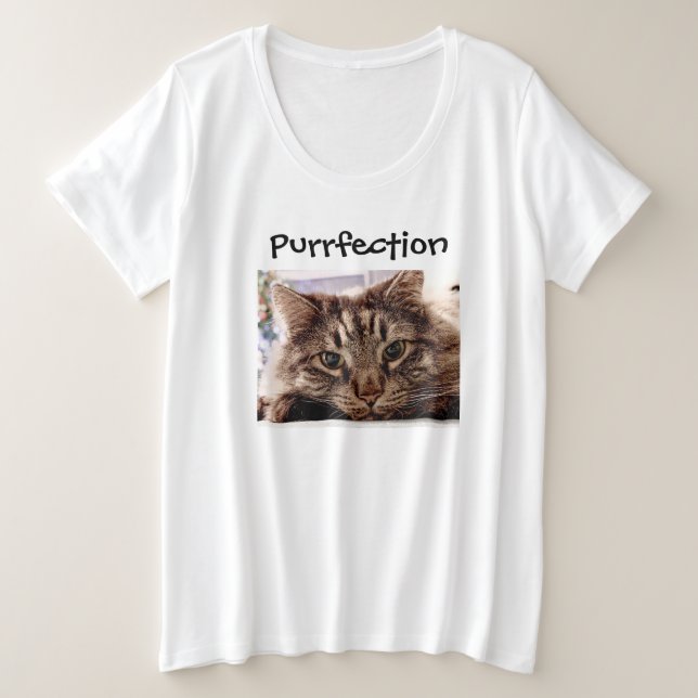 Womens Plus Size T-Shirt Purfection (Design vorne)