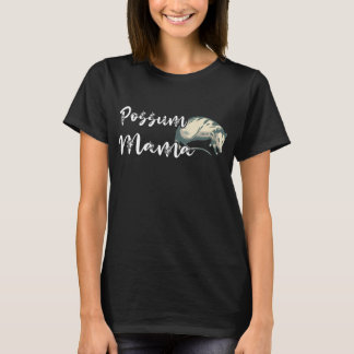Womens Possum Mama Niedlich Opossum Mama Marsupial T-Shirt